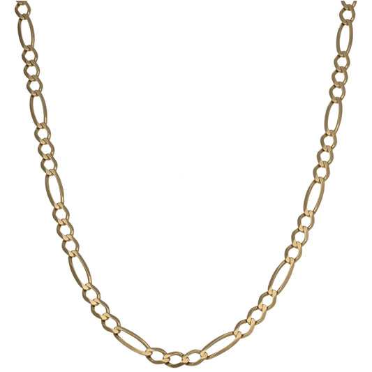 9ct Gold Figaro Chain 18"