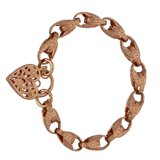 9ct Rose Gold Fancy Bracelet