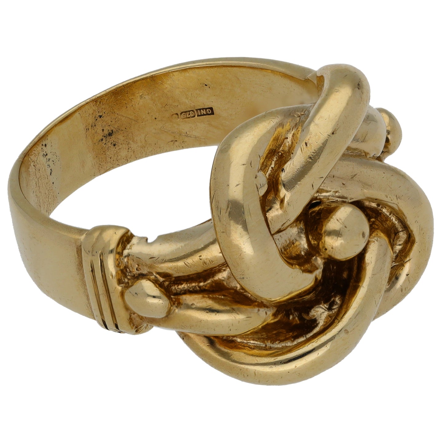 9ct Gold Knot Ring Size Z