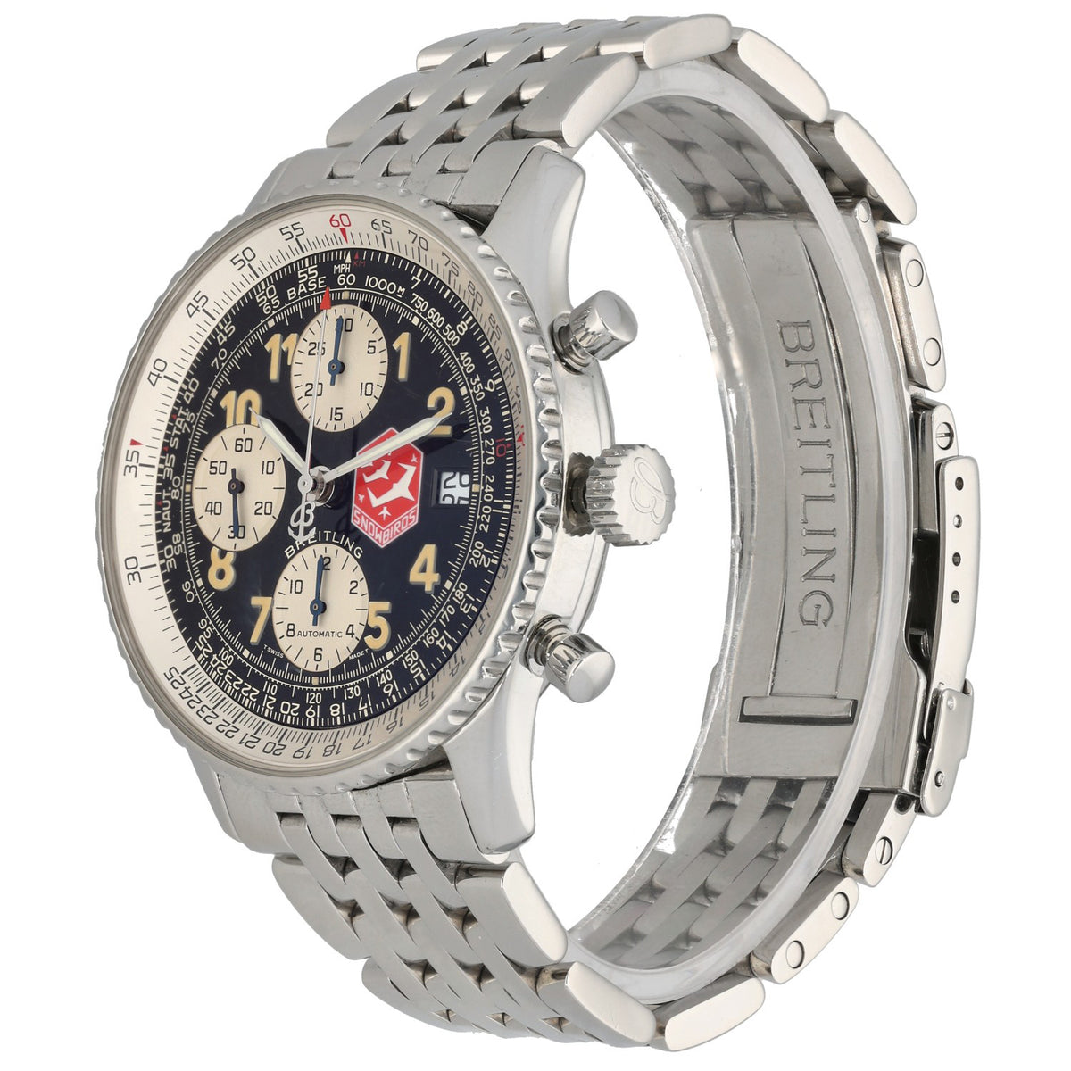 Breitling Old Navitimer Snowbirds A13022 41mm Stainless Steel Watch