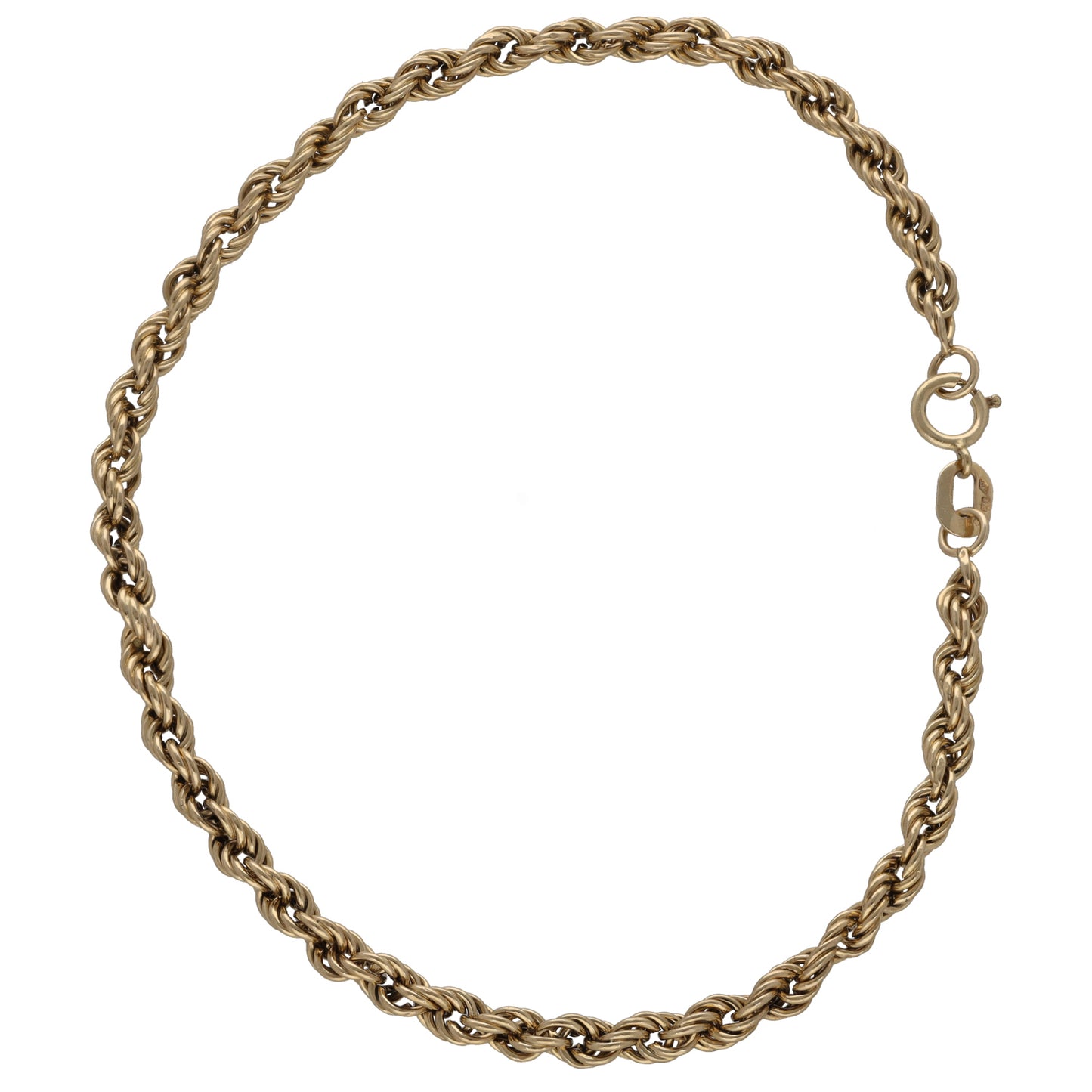 9ct Gold Rope Bracelet