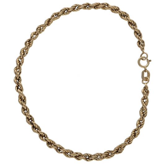 9ct Gold Rope Bracelet