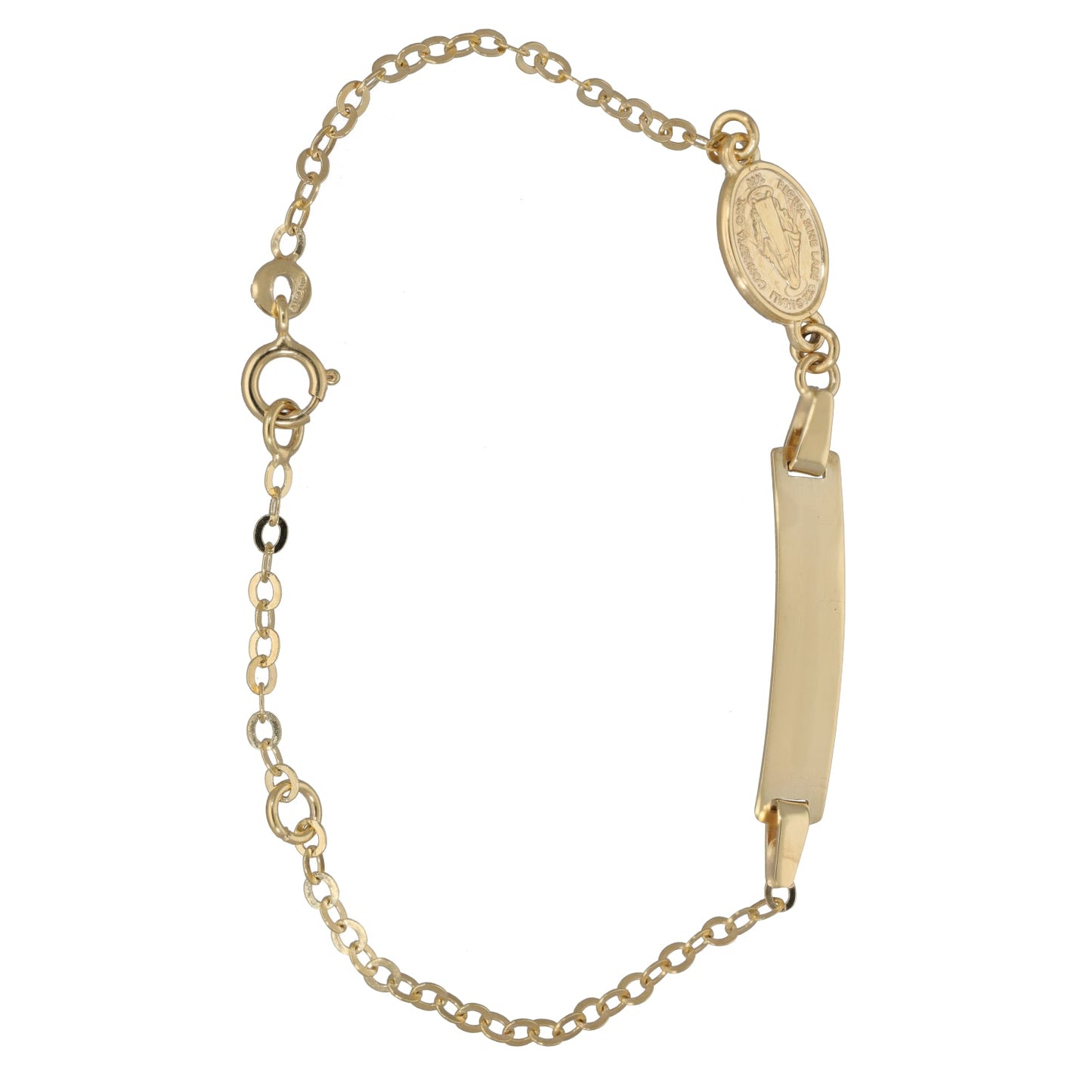 9ct Gold Kids Madonna ID Curb Bracelet