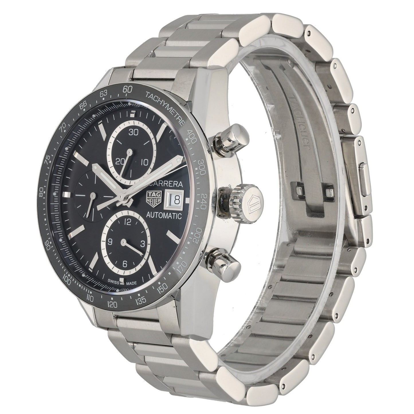 Tag Heuer Carrera CV201AJ-10 41mm Stainless Steel Watch