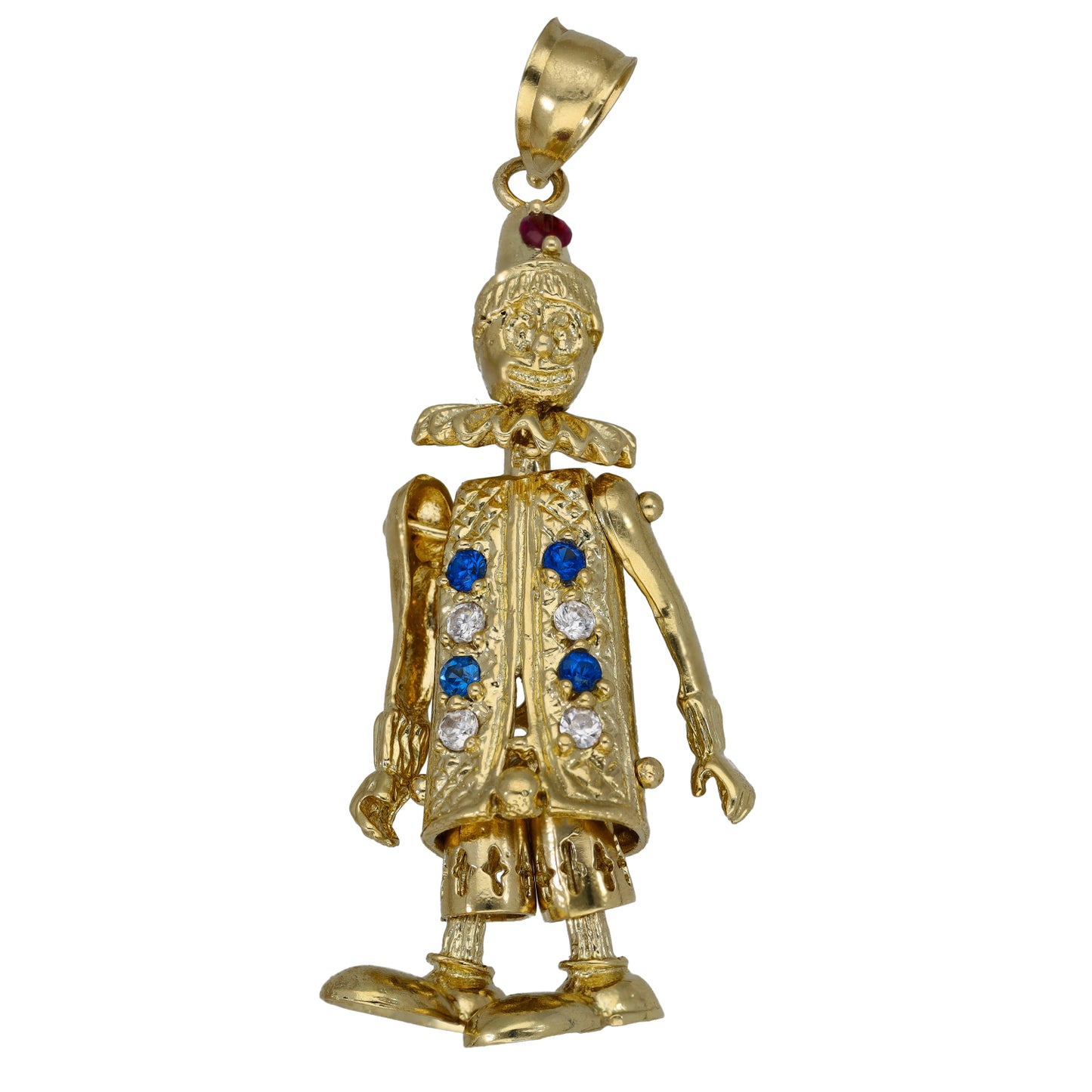 9ct Gold Imitation Clown Pendant