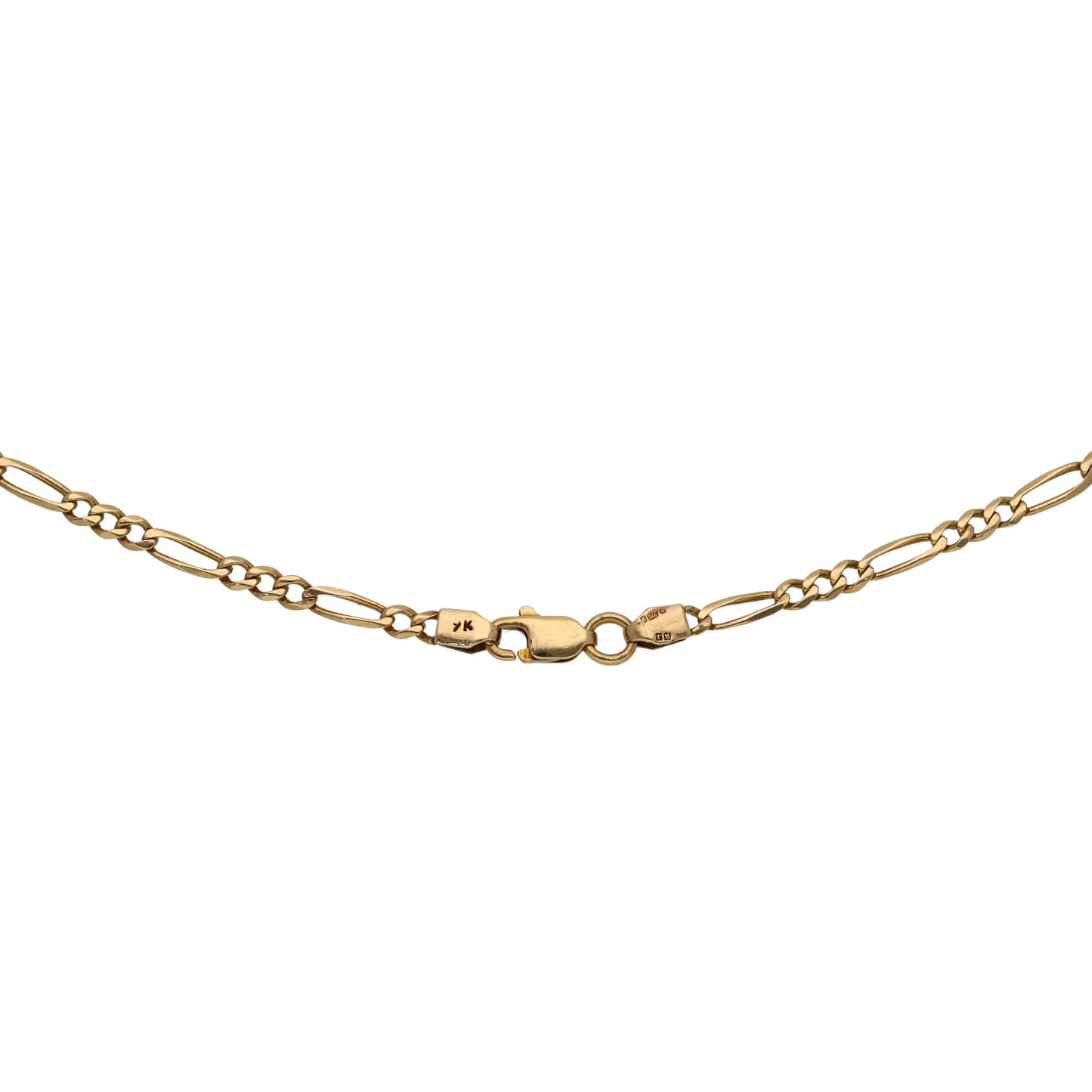 9ct Gold Figaro Chain 18"