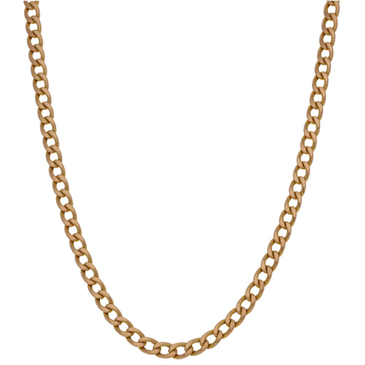 9ct Gold Curb Chain 24"