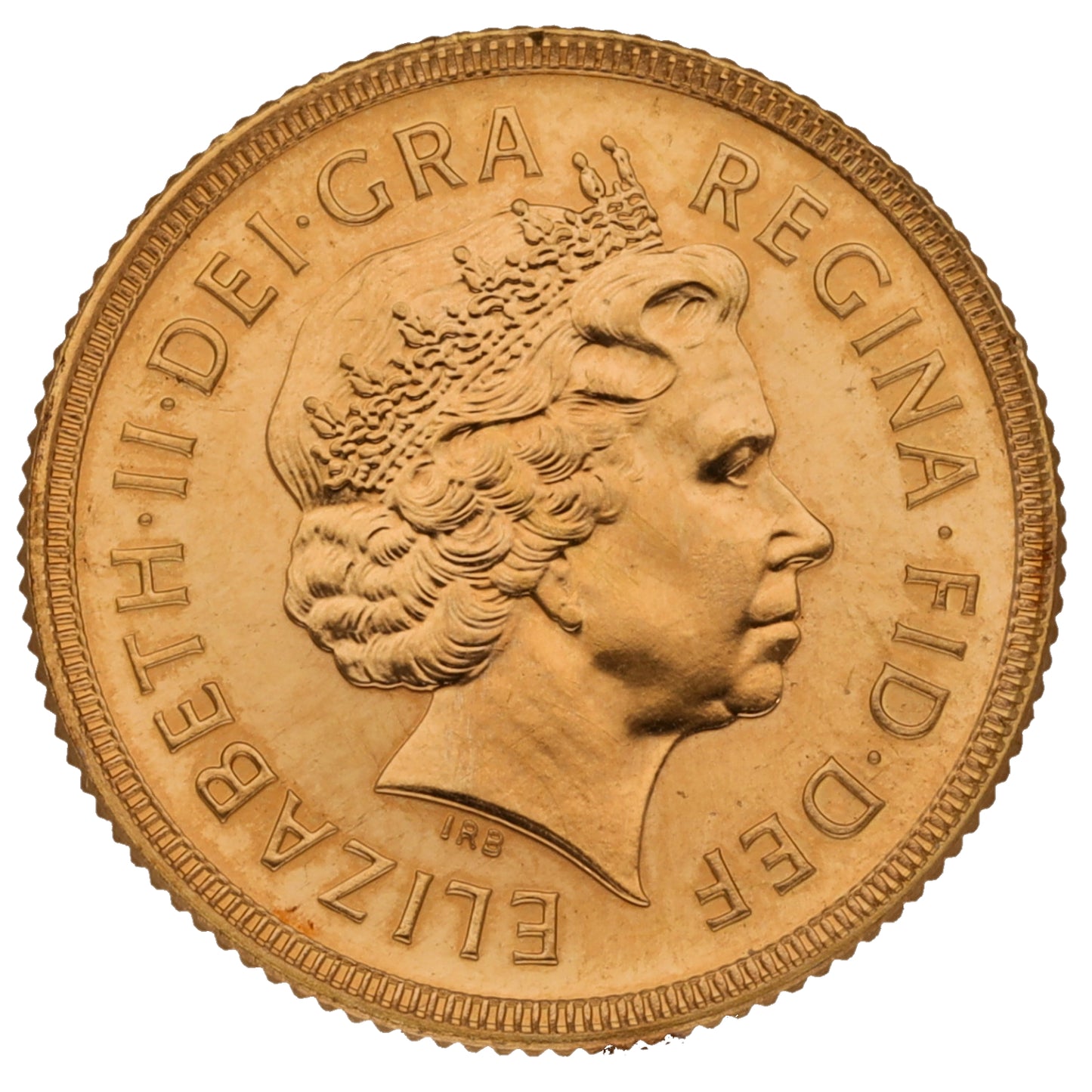 22ct Gold Queen Elizabeth II Full Sovereign Coin 2000