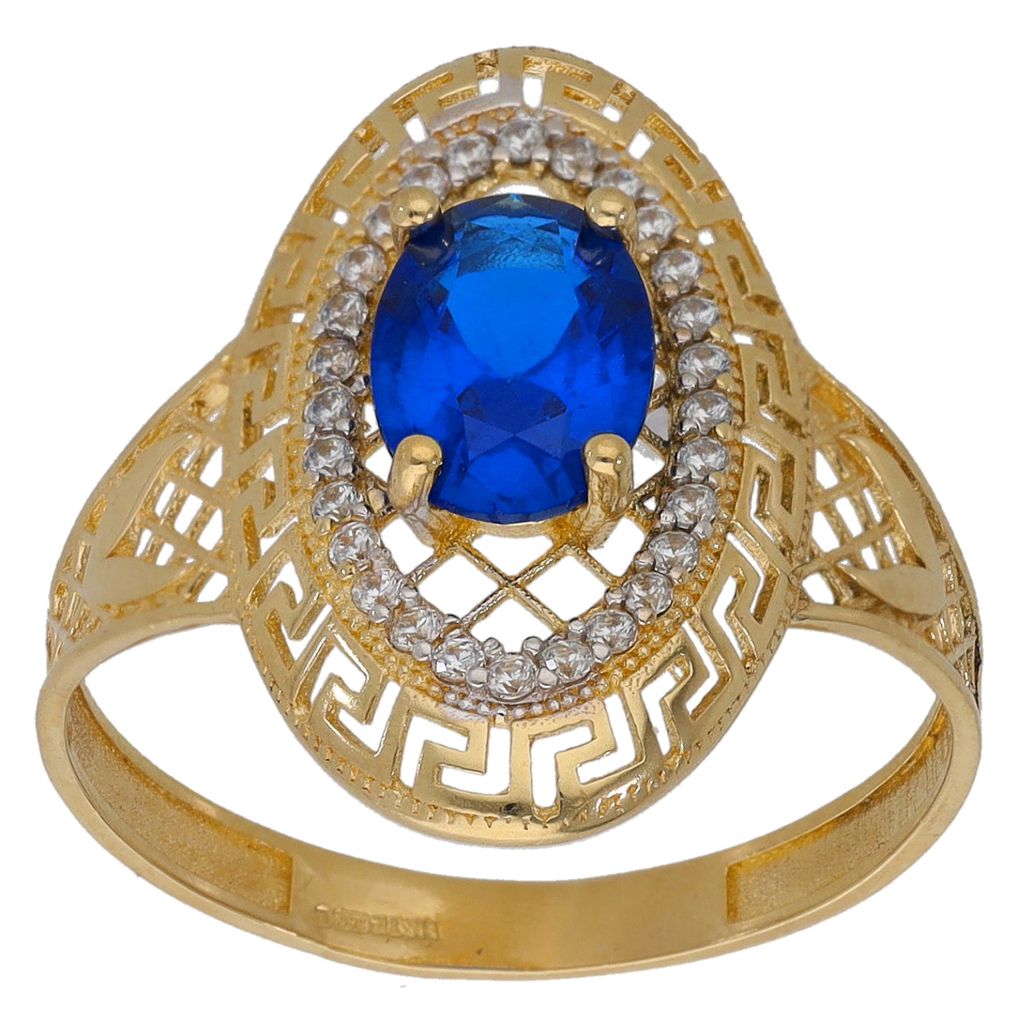 14ct Gold Imitation Dress/Cocktail Ring Size R