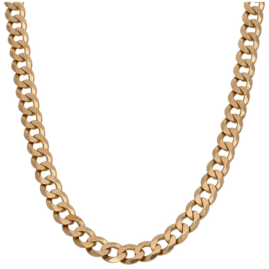 9ct Gold Curb Chain 20"