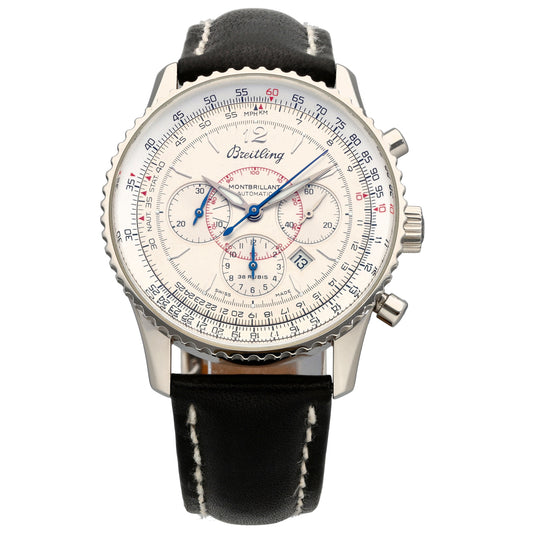 Breitling Montbrillant A41330 38mm Stainless Steel Watch