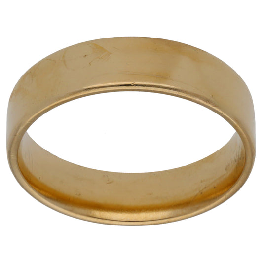 9ct Gold Plain Wedding Ring Size V