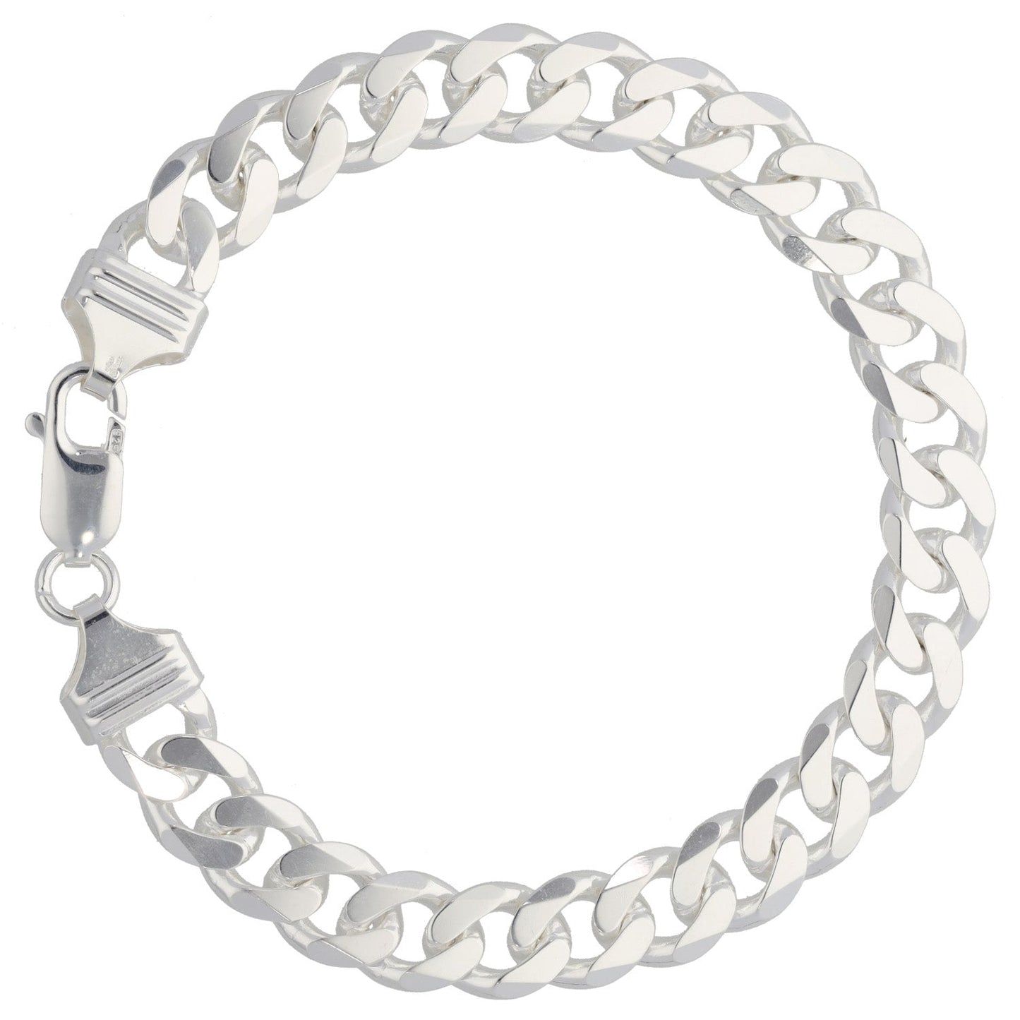 New Sterling Silver Curb Bracelet