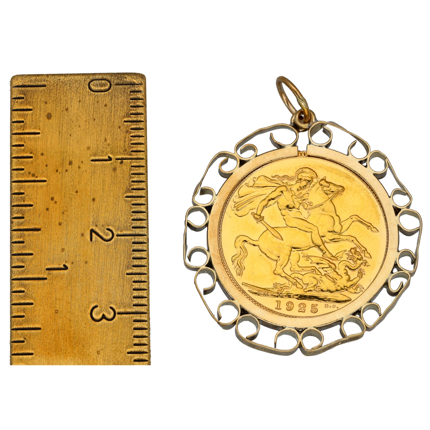 9ct Gold Full Sovereign Coin Pendant