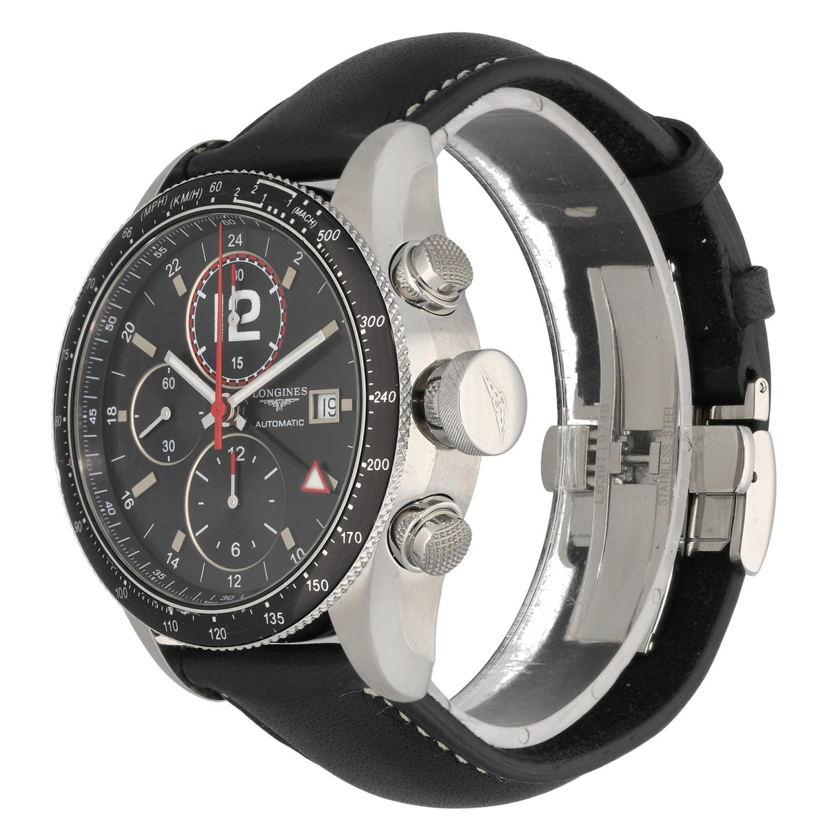 Longines GrandeVitesse Chronograph L3.637.4 44mm Stainless Steel Watch