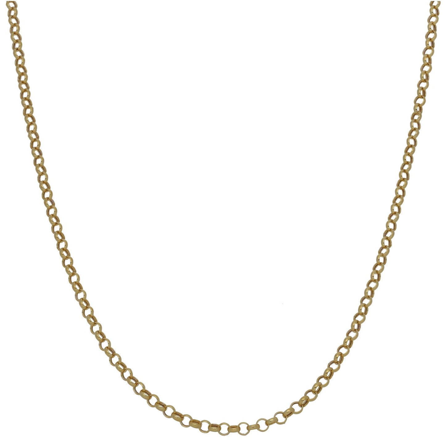 New 9ct Gold Belcher Chain 16"