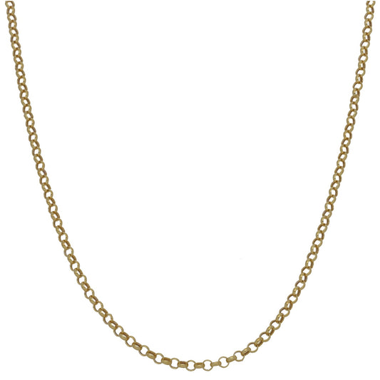 New 9ct Gold Belcher Chain 16"