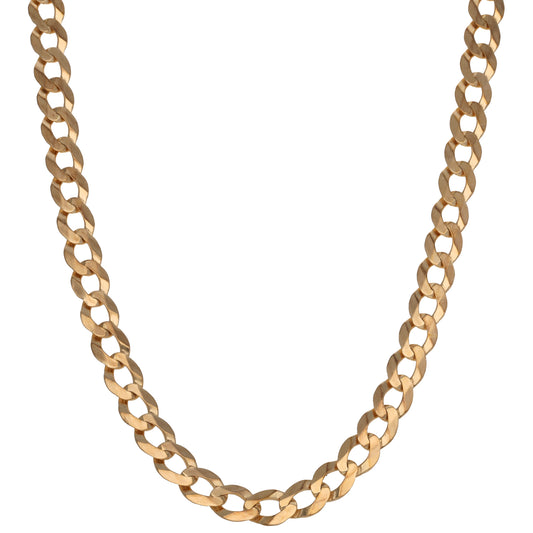9ct Gold Curb Chain 20"