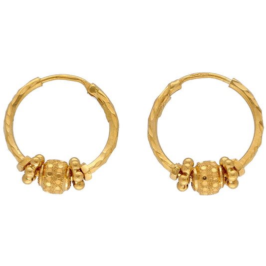 22ct Gold Hoop Earrings