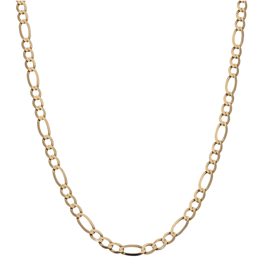 9ct Gold Figaro Chain 18"