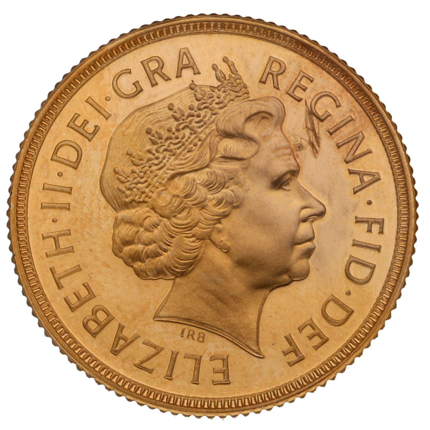 22ct Gold Queen Elizabeth II Full Sovereign Coin 2001