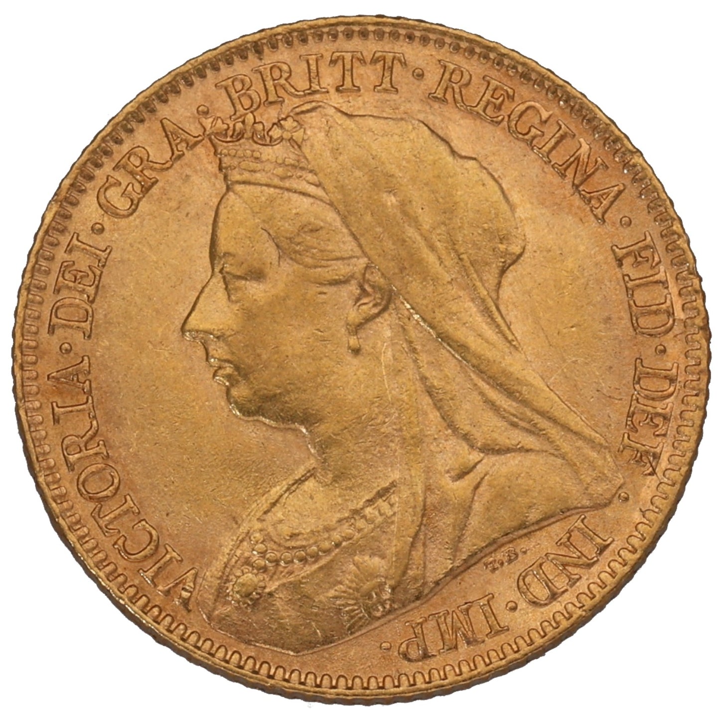 22ct Gold Queen Victoria Half Sovereign Coin 1897