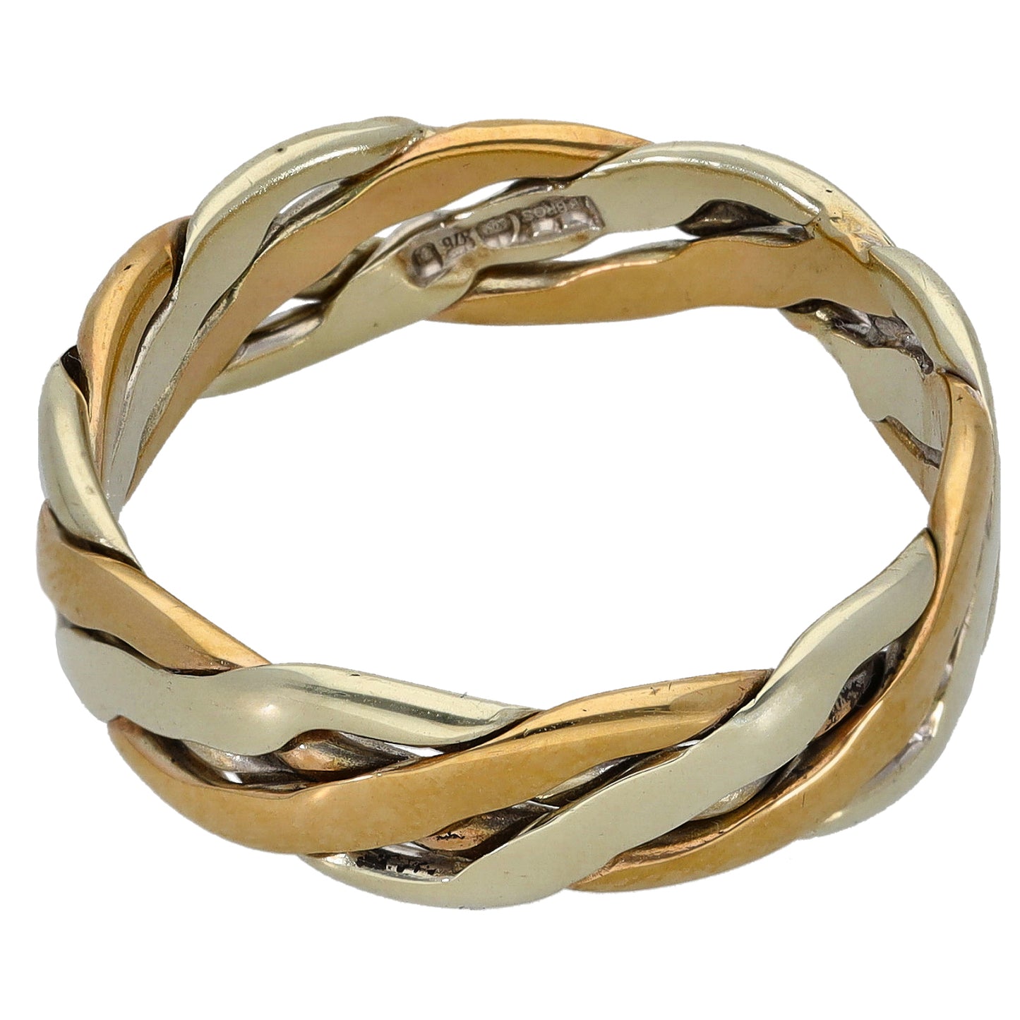 9ct Bicolour Gold Alternative Ring Size V