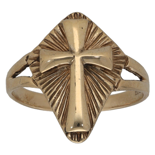 9ct Gold Emblem Ring Size P