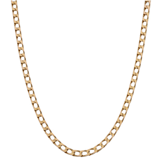 9ct Gold Curb Chain 24"