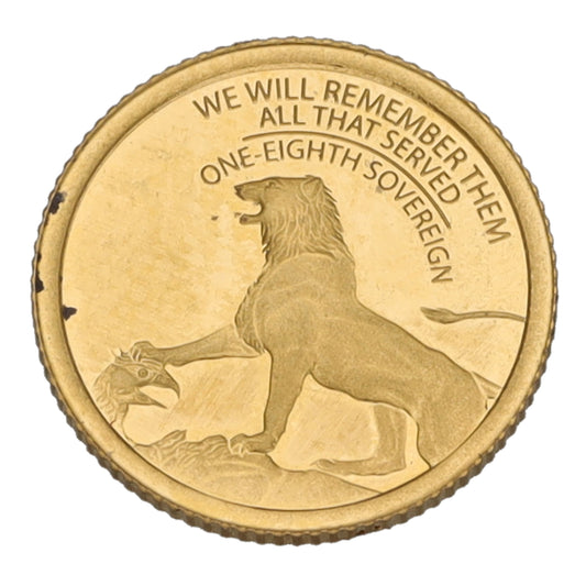 22ct Gold We Will Remember Them All That Served Eighth Sovereign Coin 2021