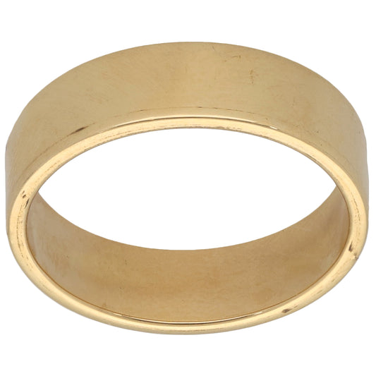 18ct Gold Plain Wedding Ring Size S