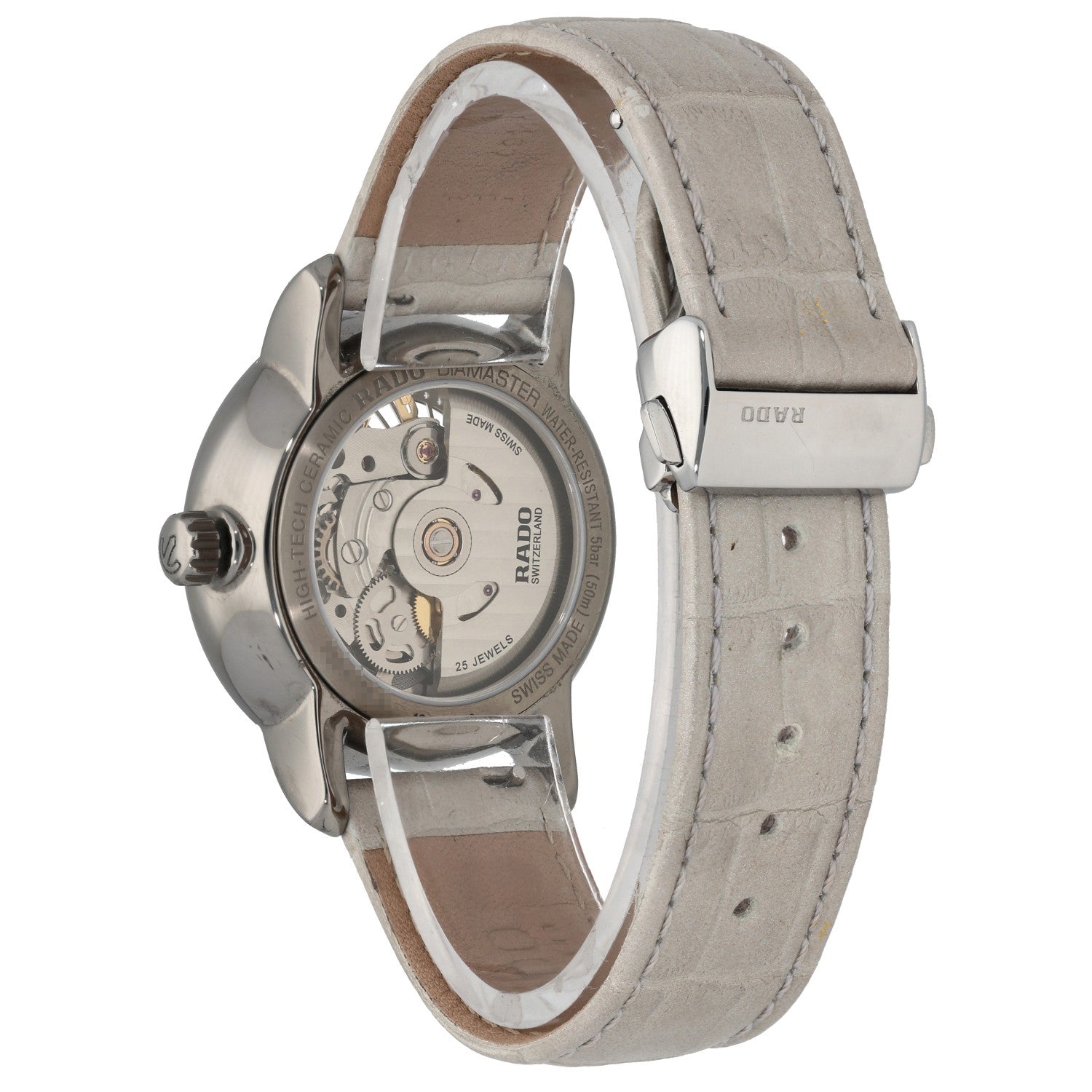 Rado DiaMaster Open Heart 734.6056.3, white aopen casebackl in a plasma ceramic case