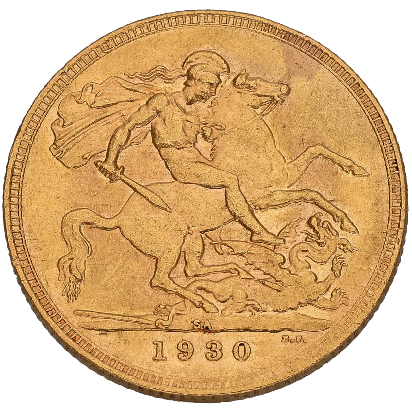 22ct Gold King George V Full Sovereign Coin 1930