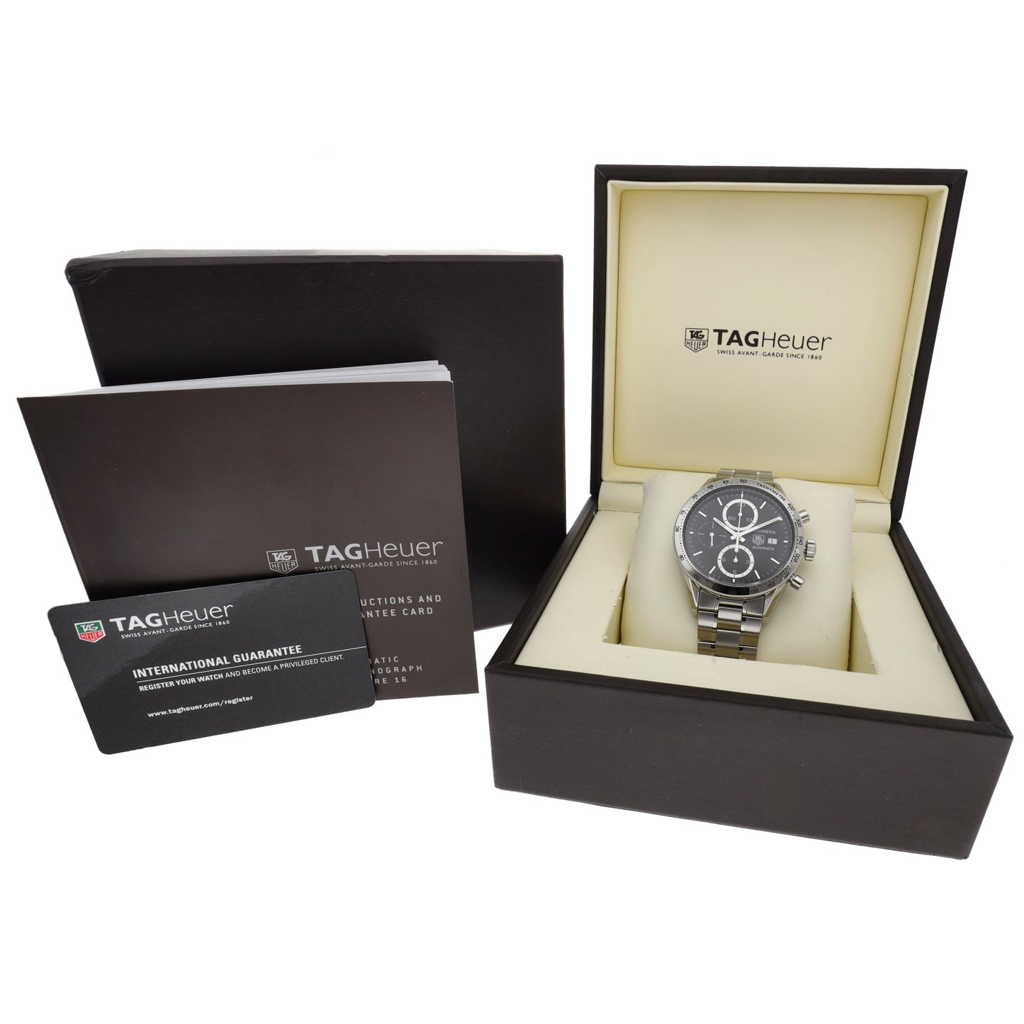 Tag Heuer Carrera CV2016-2 41mm Stainless Steel Watch