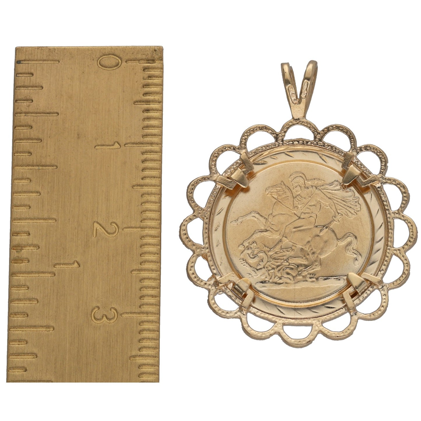 9ct Gold St Christopher Pendant