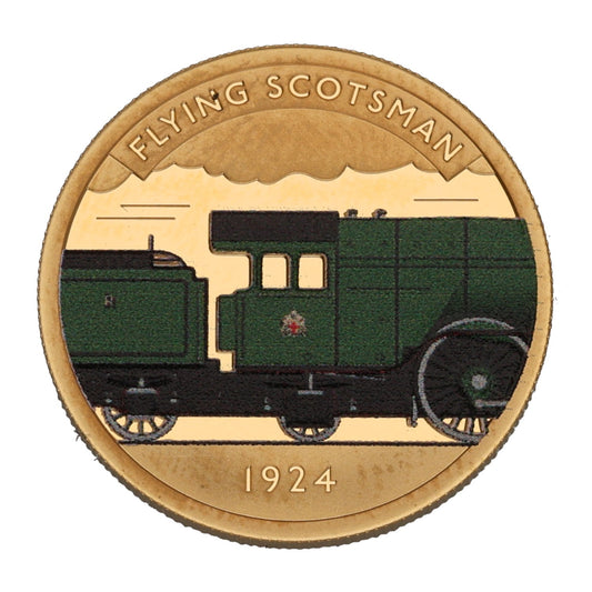 22ct Gold Flying Scotsman Half Sovereign Coin 2024