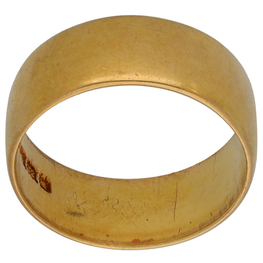 22ct Gold Plain Wedding Ring Size S