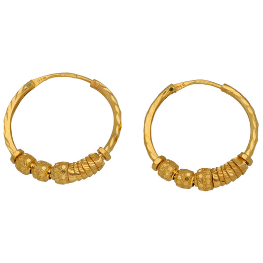 22ct Gold Hoop Earrings