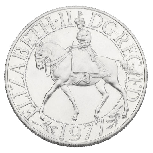 Sterling Silver Queen Elizabeth II Silver Jubilee Crown Coin 1977