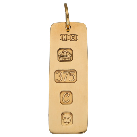9ct Gold Ingot Pendant