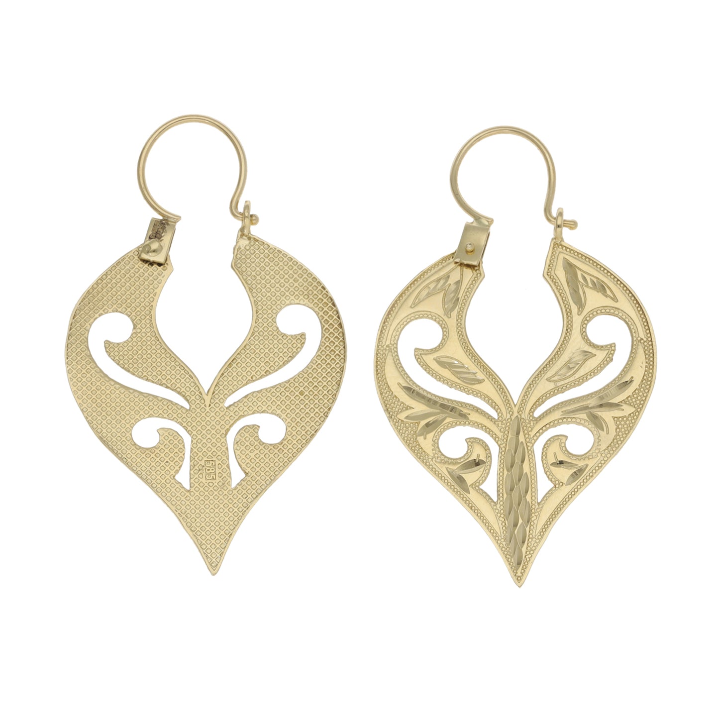 14ct Gold Creole Earrings