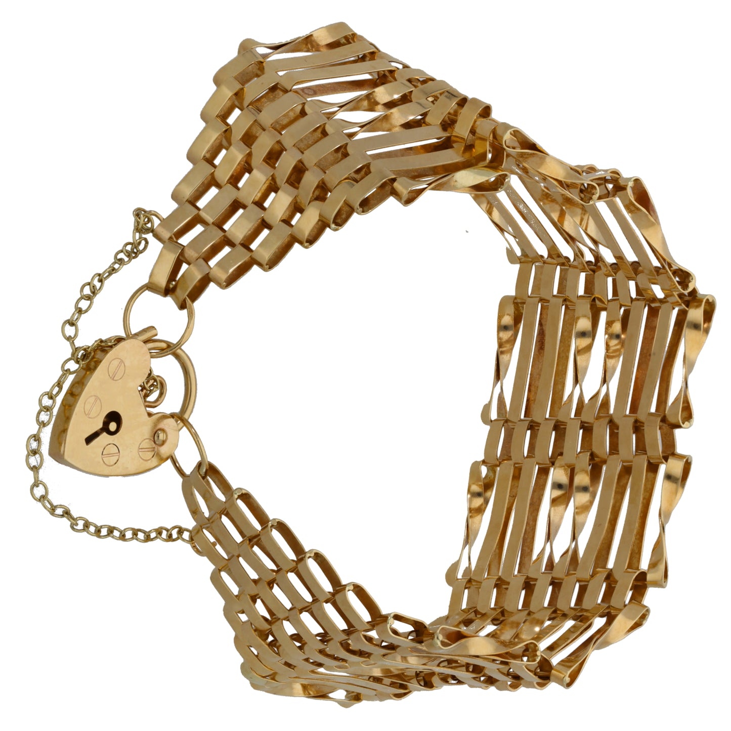 9ct Gold Gate Bracelet