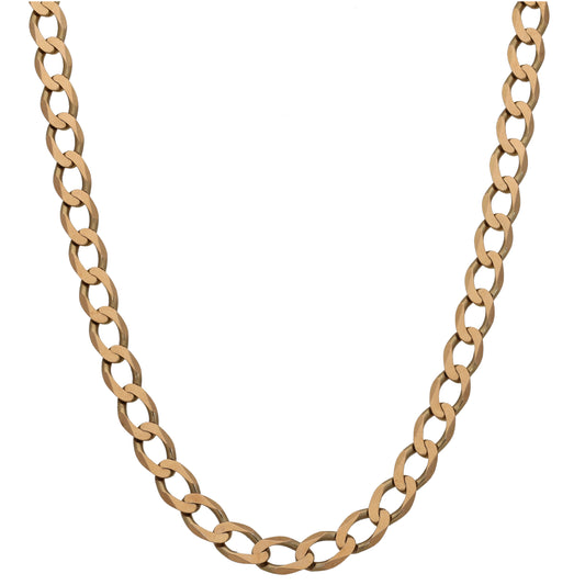 9ct Gold Curb Chain 20"