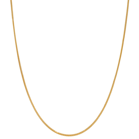 New 22ct Foxtail Chain/Necklace 18"