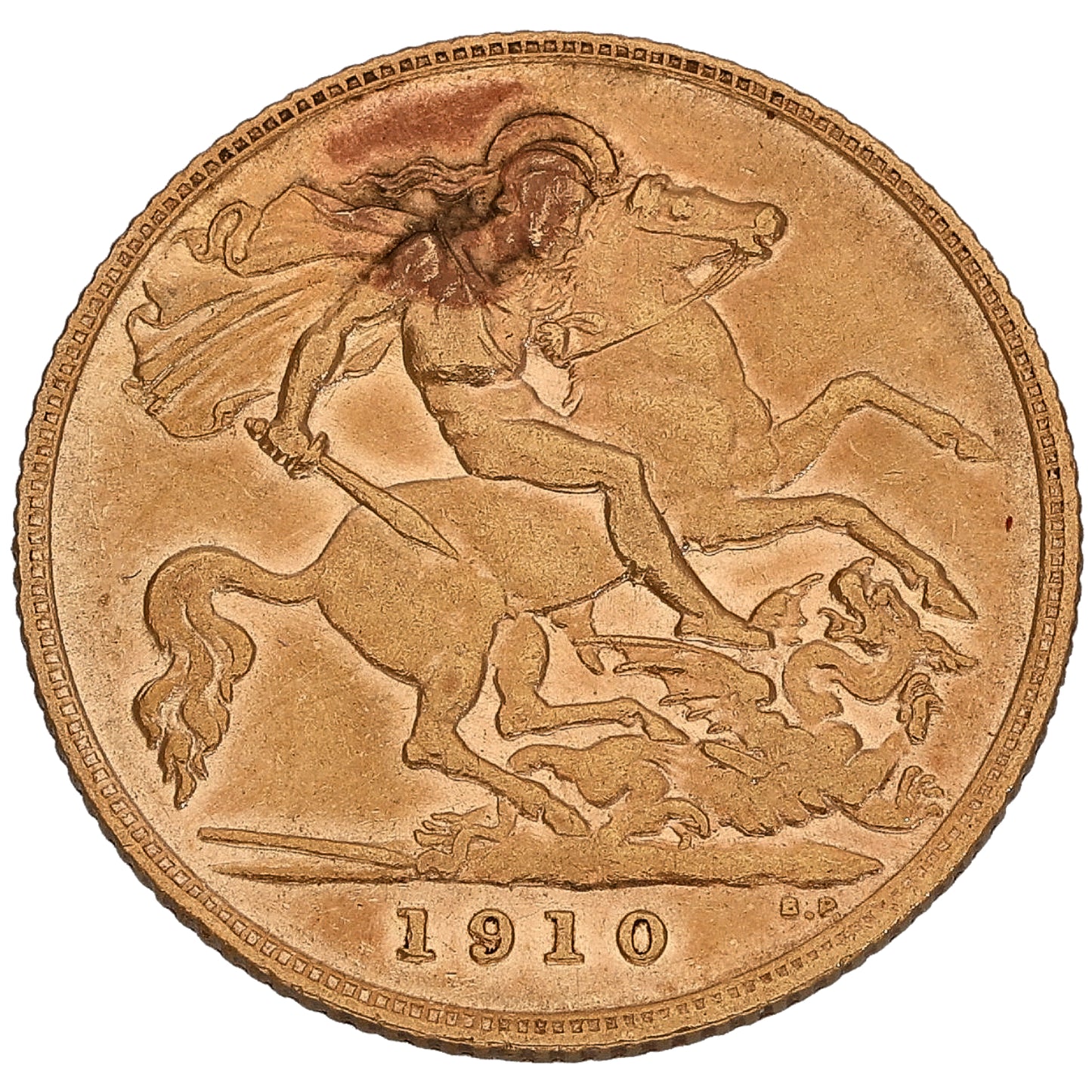 22ct Gold King Edward VII Half Sovereign Coin 1910