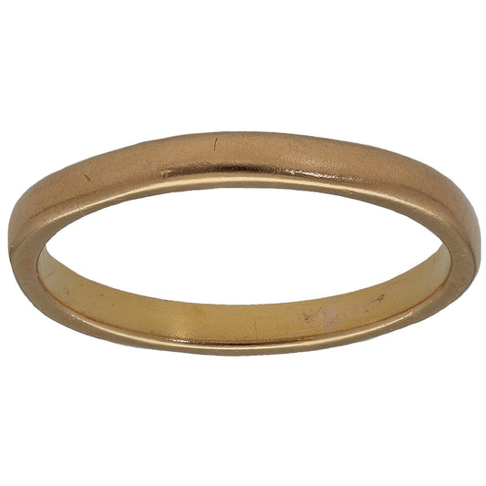 22ct Gold Plain Wedding Ring Size L
