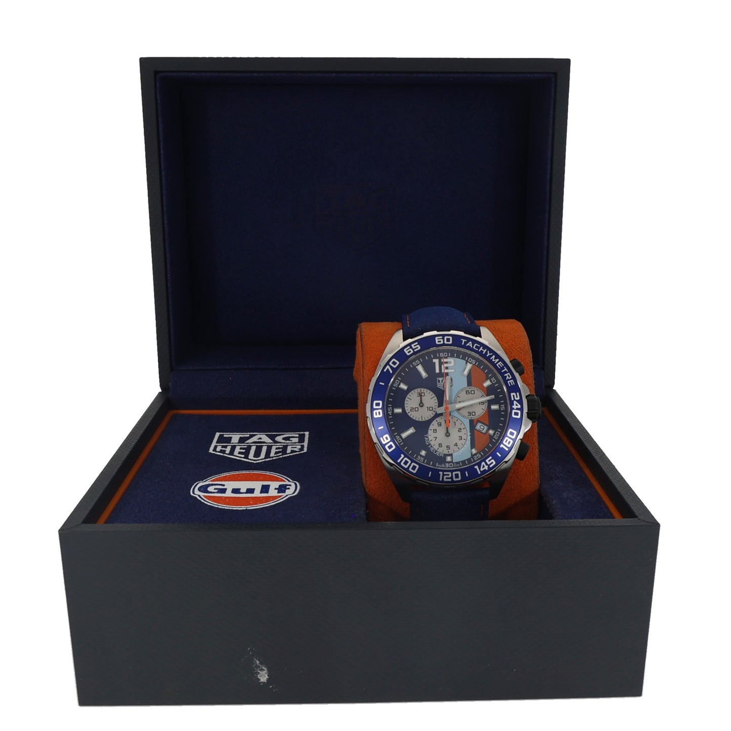 Tag Heuer Formula 1 Gulf CAZ101N 43mm Stainless Steel Watch