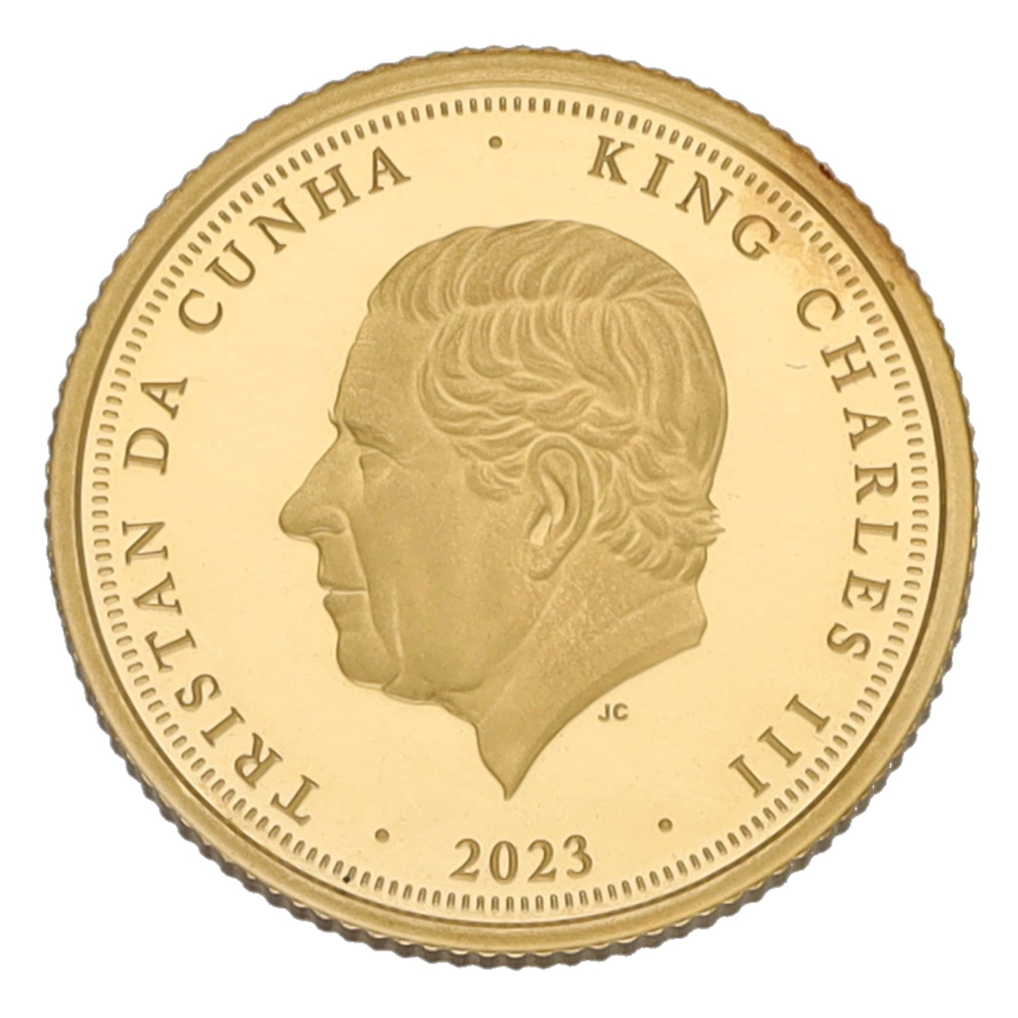 22ct Gold King Charles III Nelson Quarter Sovereign Coin 2023