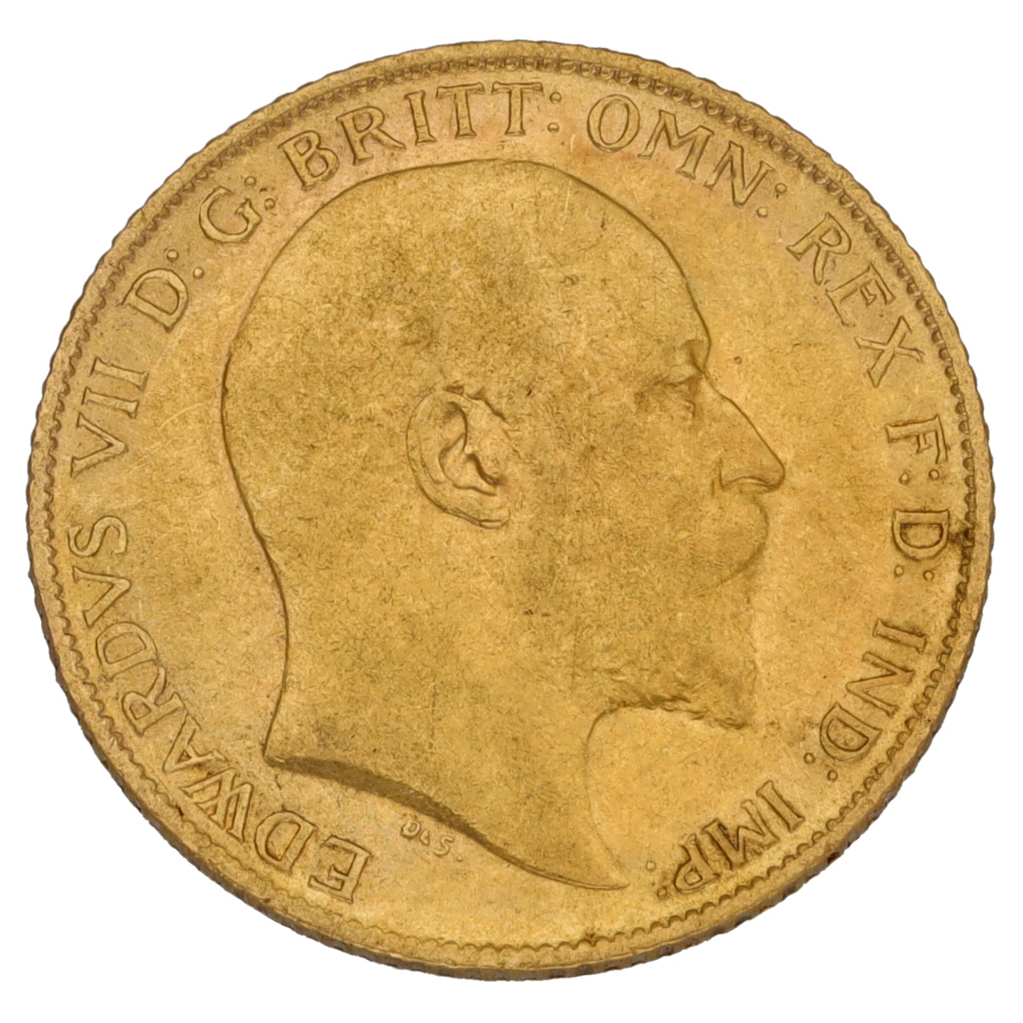 22ct Gold King Edward VII Half Sovereign Coin 1909