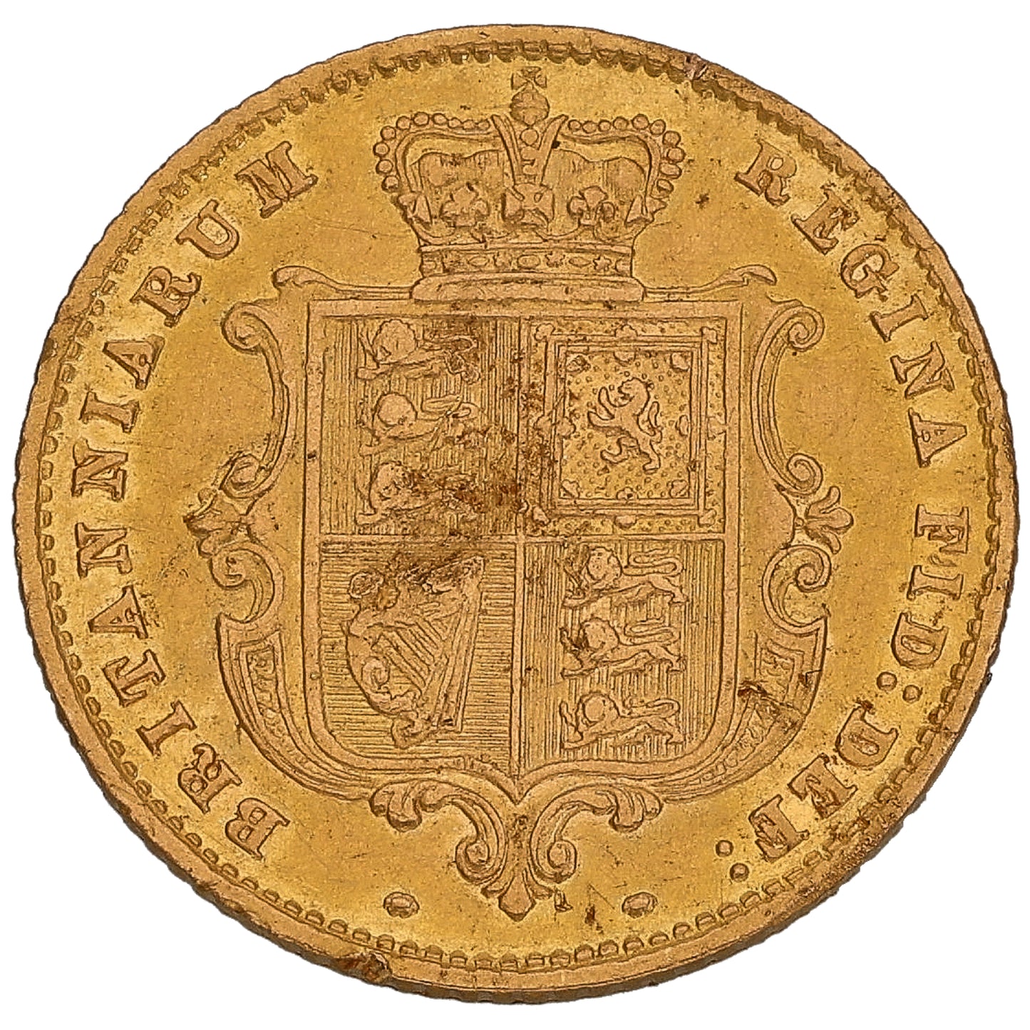 22ct Gold Queen Victoria Half Sovereign Coin 1861